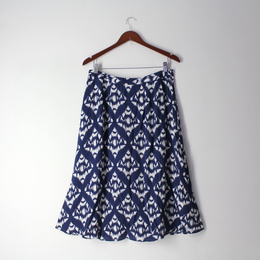 Talbots Petite 12p Button-Front A-Line Skirt I-Ka… - image 2